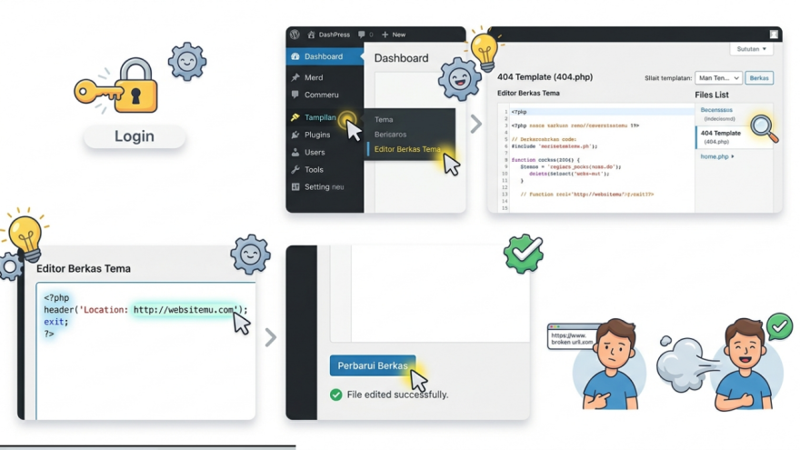 Mengalihkan Halaman Error 404 Pada WordPress